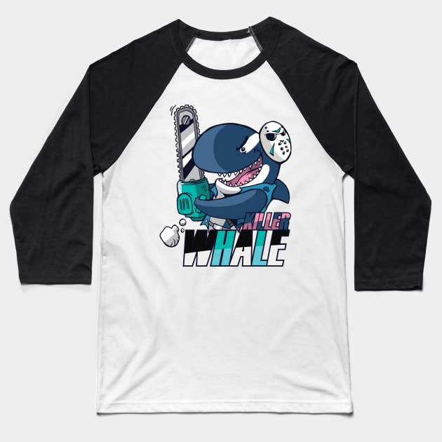 Killer Whale shark Baseball T-Shirt by skydesignn